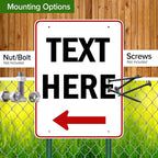 Custom Arrow, Custom Directional Sign, Left Arrow, 36x48 Inches, Rust Free - Image 5