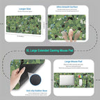 Green Mousepad Desk Mat Cute Anime Black Cat Kawaii Mouse Pad Gaming XL Large - Image 4