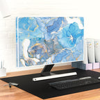 Baocicco Baby Blue Gold Marble Waterproof Screen TV Cover 70 Inch Modern - Image 6