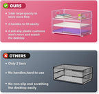 Marbrasse 3 Tier Paper Organizer Letter Tray, Mesh File Organizer - Image 2