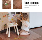 Kuyal Clear Chair mat for Hard Floors 48 x 48 inches Transparent Floor Mats - Image 4