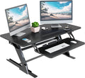 Lubvlook 42 inch Stand Up Desk Converter, Height Adjustable Sit Stand Desk Riser by Lubvlook