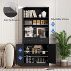 BORNOON 71.4" Tall Bookshelf - Image 5