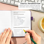 Clever Fox Password Book with alphabetical tabs. Internet Address Organizer - Image 5