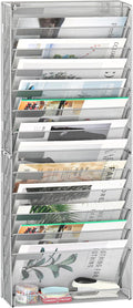 EasyPAG Wall File Holder 14 Tier Mesh Hanging Folder Organizer by EasyPAG