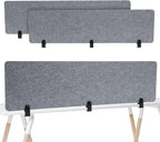 2pcs Privacy Panel, Standing Desk Divider 60"x16" Desktop Office Furniture by Unknown