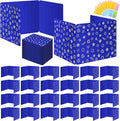 Blue 24-Pack Desk Dividers for Students, Waterproof Plastic Study Carrel Divider by Ubenic