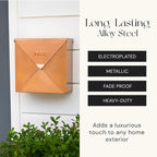 NACH Chicago Copper Extra Large Mailbox, Rust Resistant Large Mailboxes - Image 5