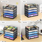 Marbrasse 5-Tier Letter Tray Paper Organizer - Image 7
