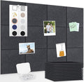 Smarpau Large Cork Board for Walls, 12 Pack Square Bulletin Board, Felt Wall by Smarpau
