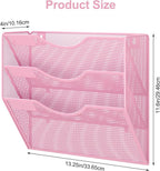 EasyPAG 3 Pocket Mesh Wall File Organizer, Hanging Paper Folder Holder - Image 7