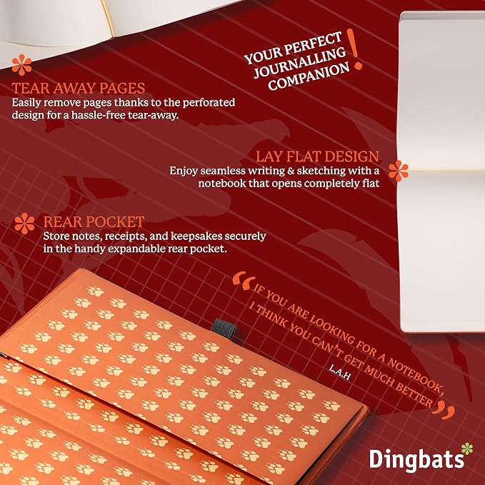 Dingbats* - Wildlife Plain Extra Large A4 Notebook - PU Leather Hardcover - Image 5