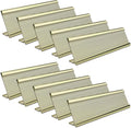 10 Pack 2" x 8" Aluminum Desk Name Plate Holder, Office Name Plate Holder by Unknown