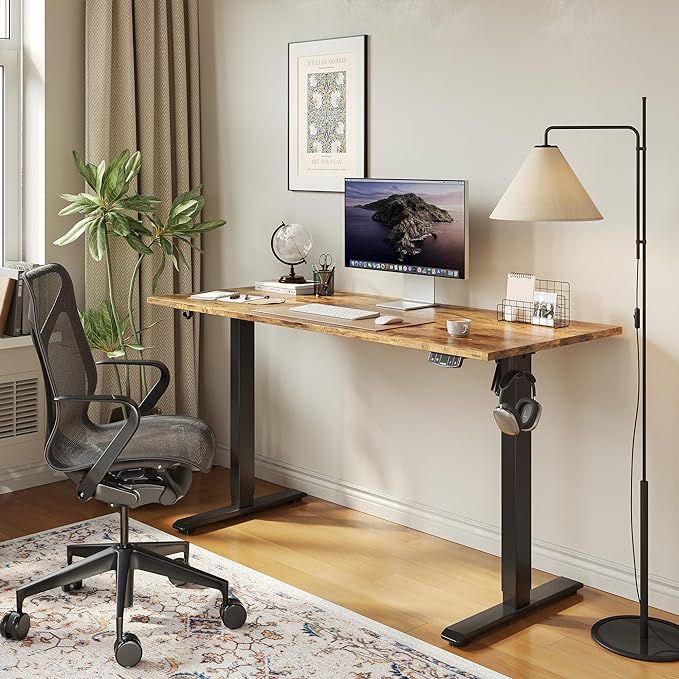 Agilestic Electric Standing Desk, Large 63 x 24 Inches Height Adjustable Desk - Image 2