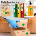 Green 1 Inch Round Color Coding Labels - Image 7