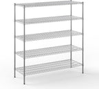 Regal Altair 21" Deep x 60" Wide x 64" Height Wire Shelving Kit | 5-Tier | NSF by Regal+Altair