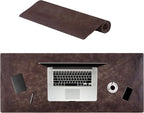Node Leather Calfskin Leather Desk Pad – Executive Office Desk Mat by NodeLeather
