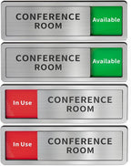 2 Pack Conference Room Office Door Signs Do Not Disturb, In Use/Available by Abudada