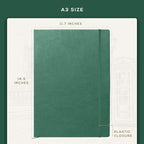 Beechmore Books A3 Sketchbook – 11.7x16.5 Premium Vegan Leather Bound Large - Image 4