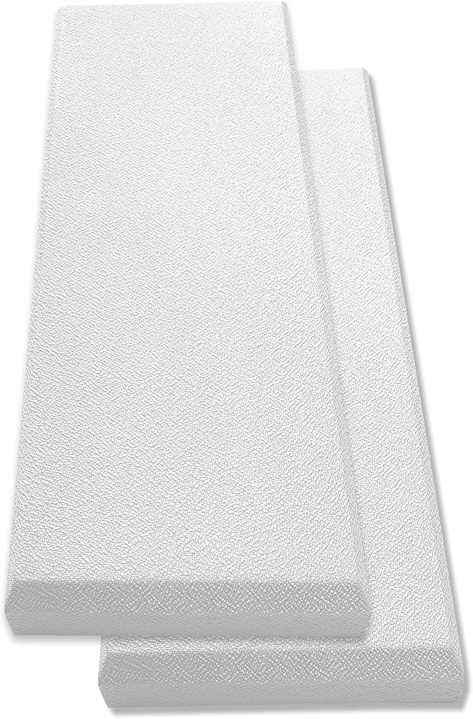 Tönnen Acoustic Panel White | Fiberglass 2-pack | Professional sound absorbing by TopQualityandprecisecraft