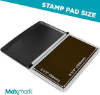 MaxMark Large Premium Brown Ink Stamp Pad - Image 3