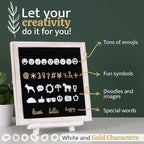 Felt Letter Board with Stand, 10x10 inch Changeable Letterboard and Message - Image 4