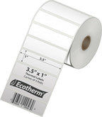 3.5" x 1" Thermal Labels | 4 Rolls | 5360 Labels | fits Zebra, Offnova Thermal - Image 2