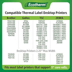 4" x 2" Thermal Labels | 6 Rolls | 7500 Labels | fits Zebra, Offnova Thermal - Image 6