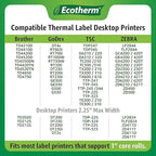 3.5" x 1" Thermal Labels | 4 Rolls | 5360 Labels | fits Zebra, Offnova Thermal - Image 6