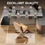 50“ x 44” Beveled Edge Glass Chair Mat - Image 9