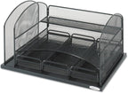 Safco Products 3252BL Onyx Mesh Desktop Organizer - Image 4
