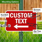 Custom Arrow, Custom Directional Sign, Left Arrow, 12x18 Inches, Rust Free .063 - Image 5