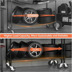 M MZG Industrial Metal 4 Tier Shelving - Image 4