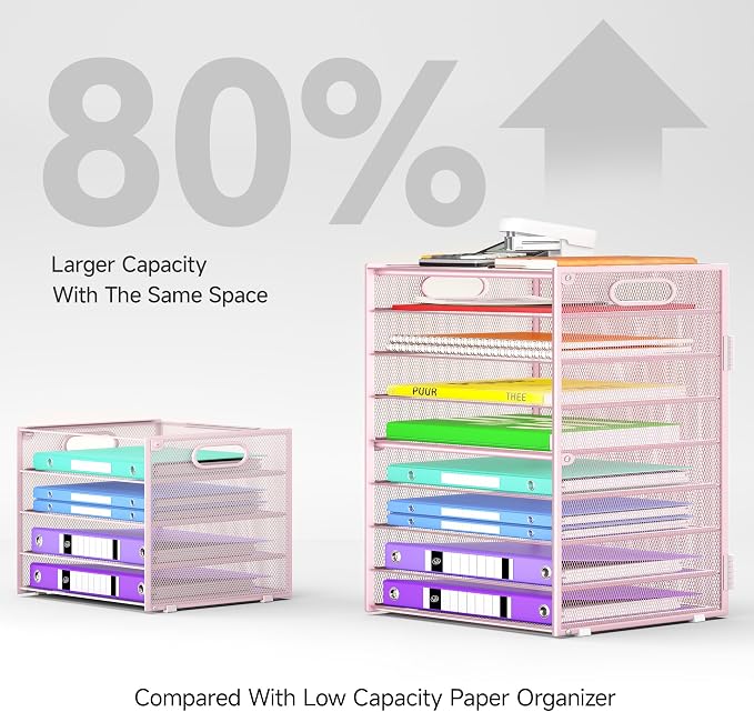 Cawukege 9 Tier Paper Organizer - Image 3