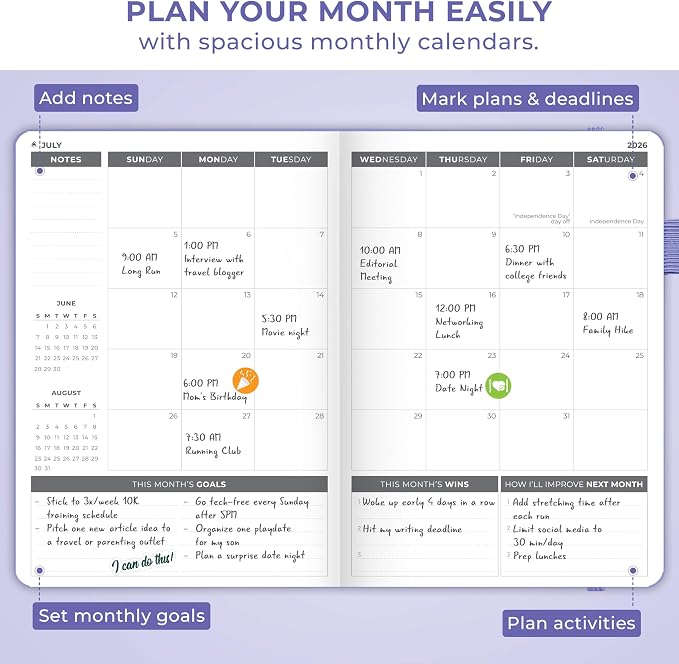 Clever Fox Dated Planner 2026-2027 – Weekly Life Planner Notebook - Image 7