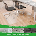 100pointONE Office Chair Mat for Hardwood Floor, Easy Glide Computer Chair - Image 4