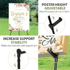 VAIIGO 63" Easel Stand for Wedding Sign Poster Display Easel Floor Adjustable - Image 3