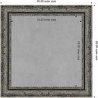 Amanti Art Black Framed Magnetic Board 20x20 Small Vision Board - Image 2