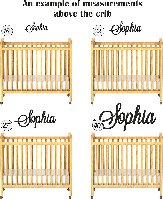 Personalized Wooden Name Sign for Nursery Wall Letters Custom Baby Name Sign - Image 4
