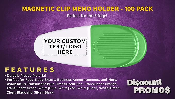 100 Magnetic Memo Holders Set - Image 2