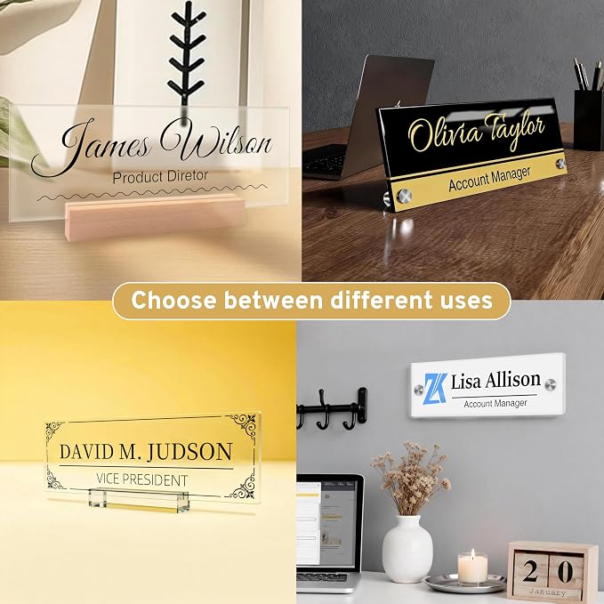 Personalized Office Wall Name Plate Sign Custom Door Name Plate Office Gifts - Image 7