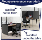 KERRAM Desk Privacy Panel 24 x 24 Inch, Sound Absorbing & Proof Desk Divider - Image 2