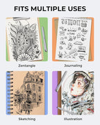 JusArt Fineliner Pens, 0.25mm Ultra Fine Point Pens 01, No Bleed, Waterproof - Image 6