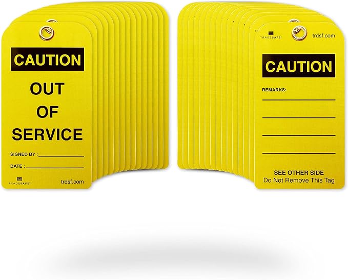 TRADESAFE Caution Out of Service Tags by TRADESAFE