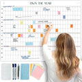 Own the Year GIANT UNDATED Wall Calendar | 4ft x 3ft Full-Year Reusable Dry by EternaGoods