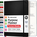 Purpose Planner Notebook B5 7.5”x9.8” Undated 2026 Daily Weekly and Monthly by Roterunner