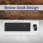 VIVO Adjustable 25 x 10 inch Computer Keyboard and Mouse Platform Tray - Image 8