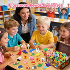 150 Pack Animal Erasers for Kids Bulk Pull Apart 3D Puzzle Erasers Treasure Box - Image 4