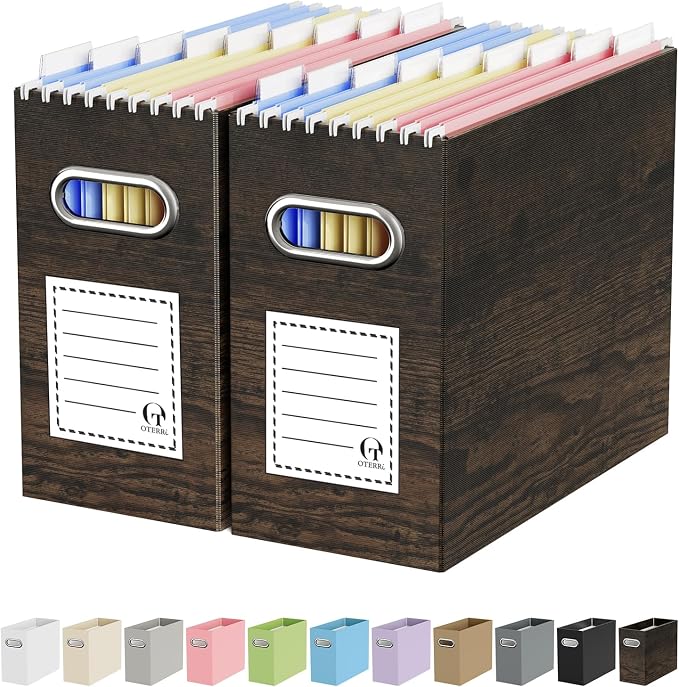 Oterri Cardboard File Organizer Box by Oterri