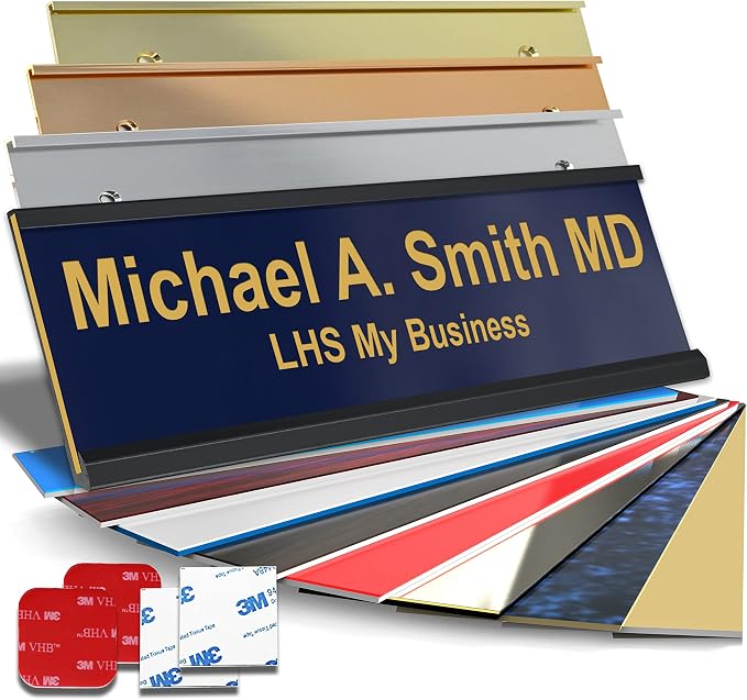 Custom Name Plate with Choice of Mounting by LHS+My+Business